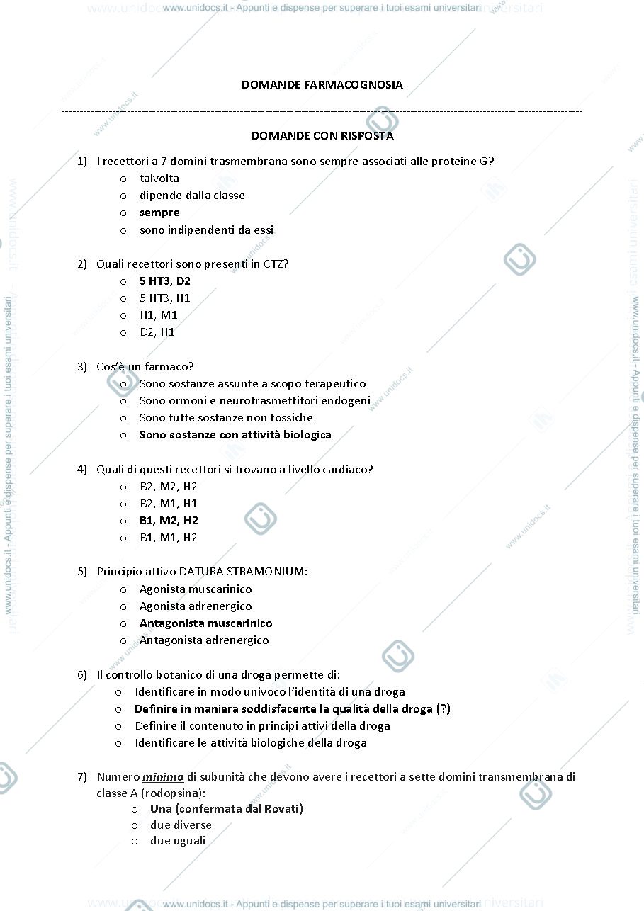 Anteprima pagina 1 — farmacognosia