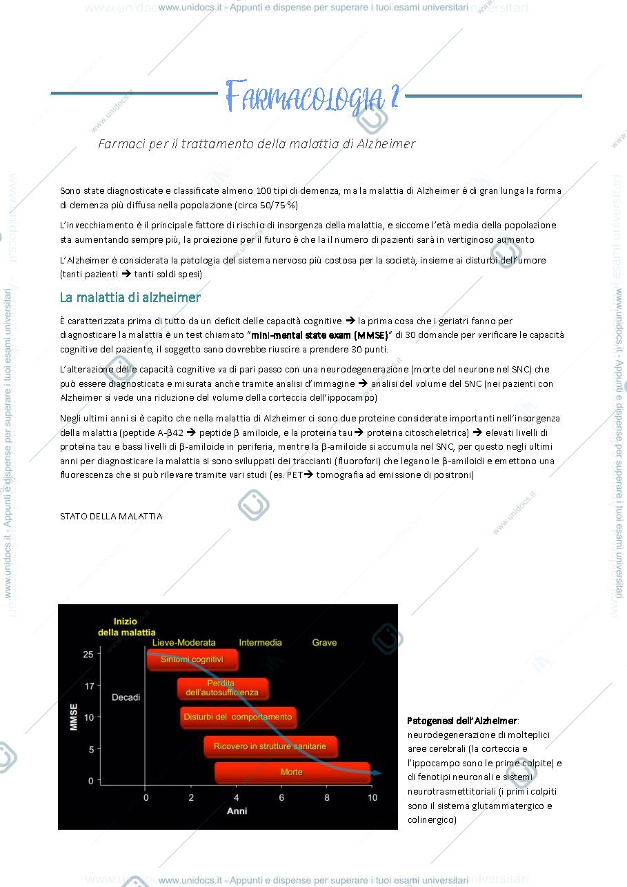 Anteprima pagina 1 — farmacologia 2 prima parte