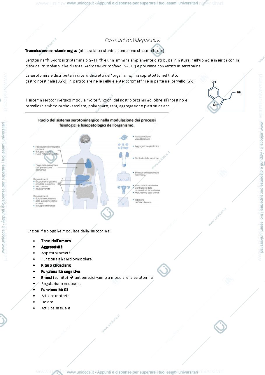 Anteprima pagina 1 — farmacologia 2 seconda parte