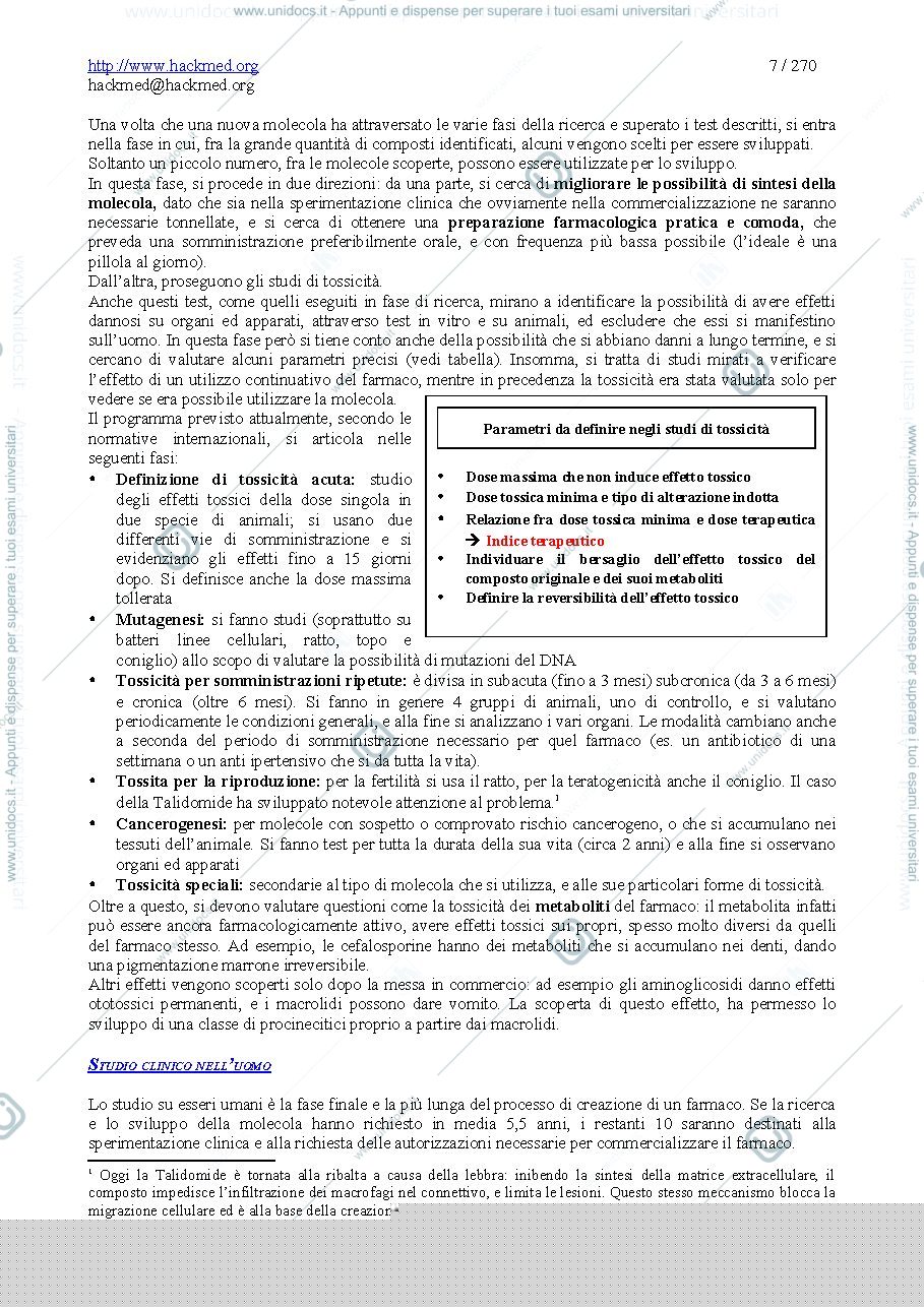 Anteprima pagina 5 — Farmacologia 