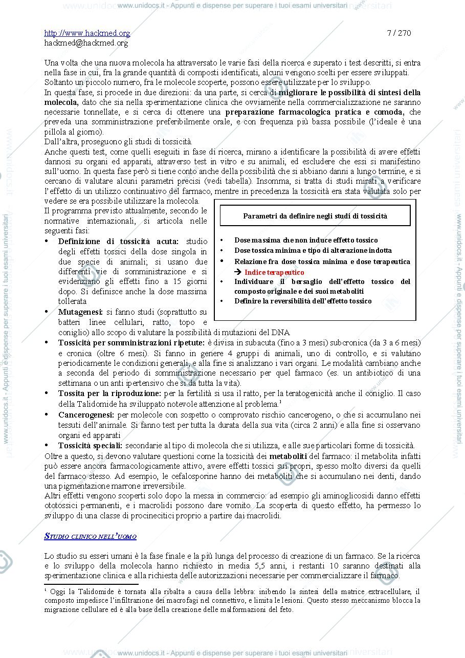 Anteprima pagina 5 — Compendio di Farmacologia