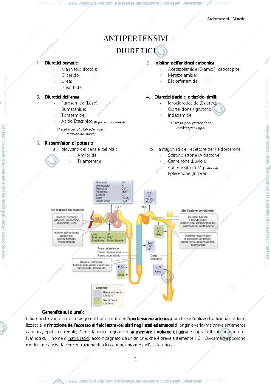 Anteprima pagina 1 — Farmacologia 