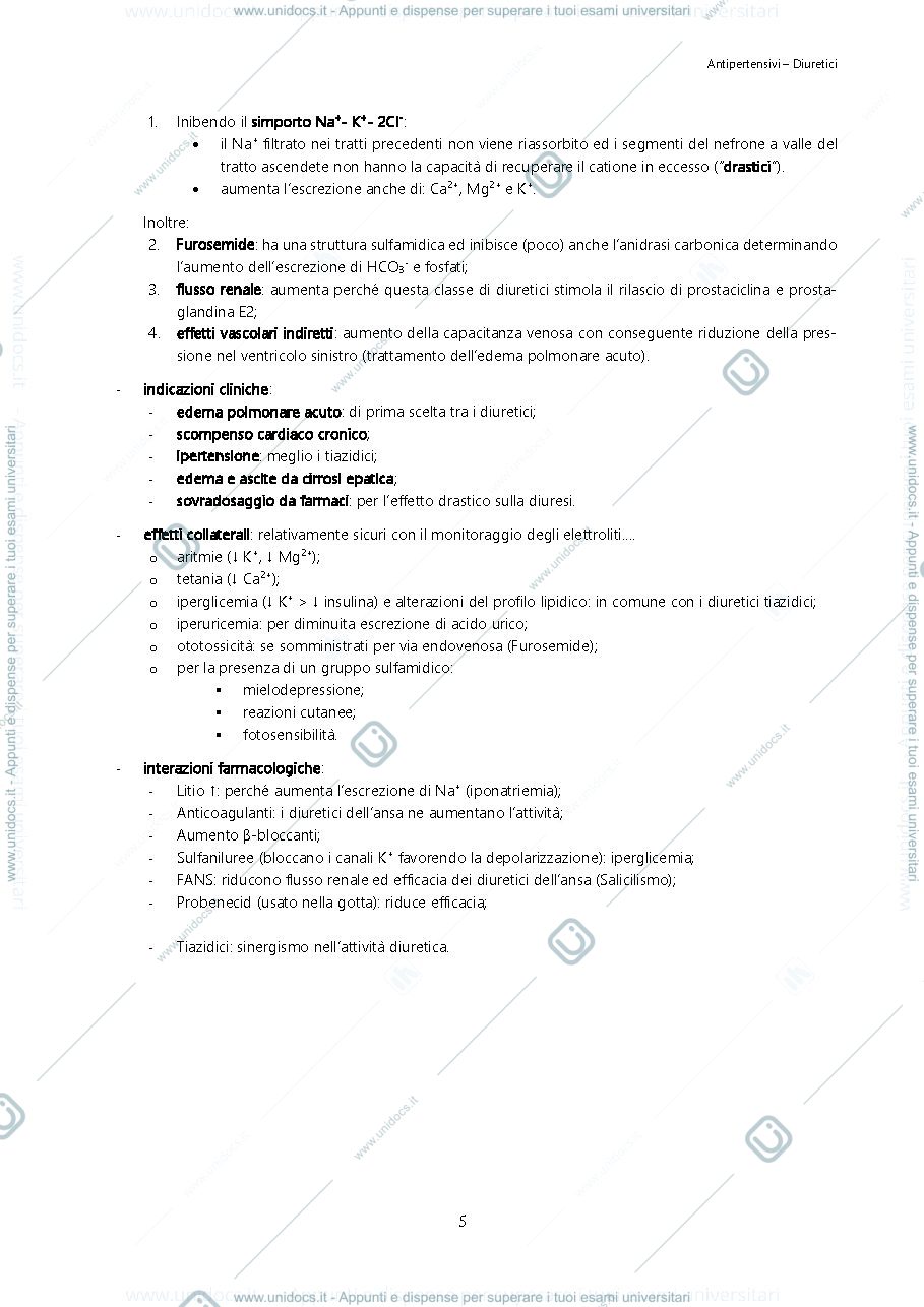 Anteprima pagina 5 — Farmacologia 