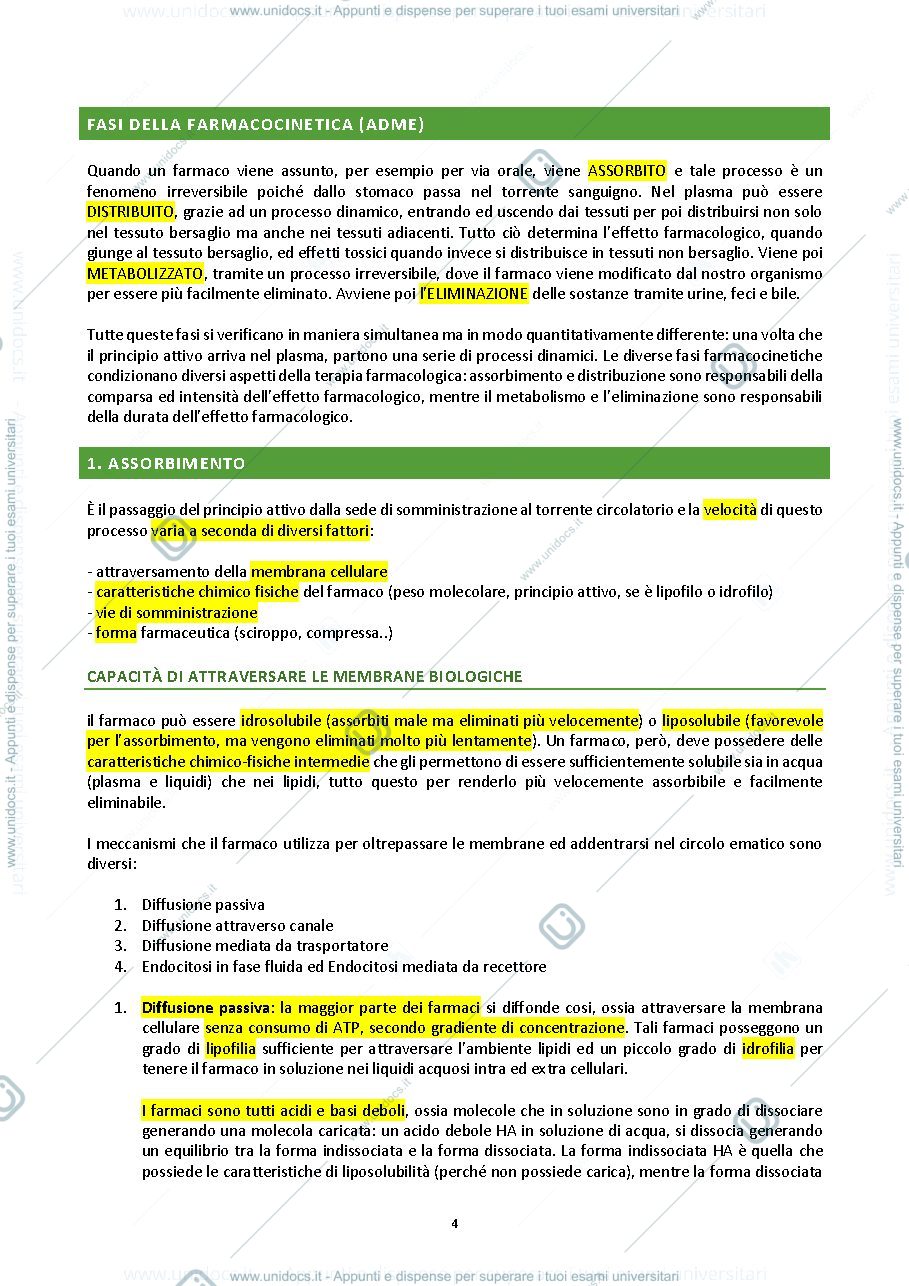 Anteprima pagina 4 — Farmacologia