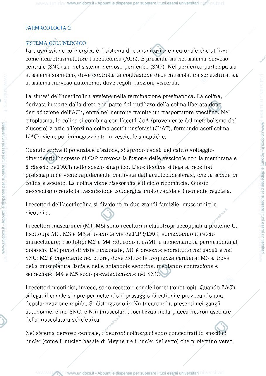 Anteprima pagina 1 — Farmacologia 2