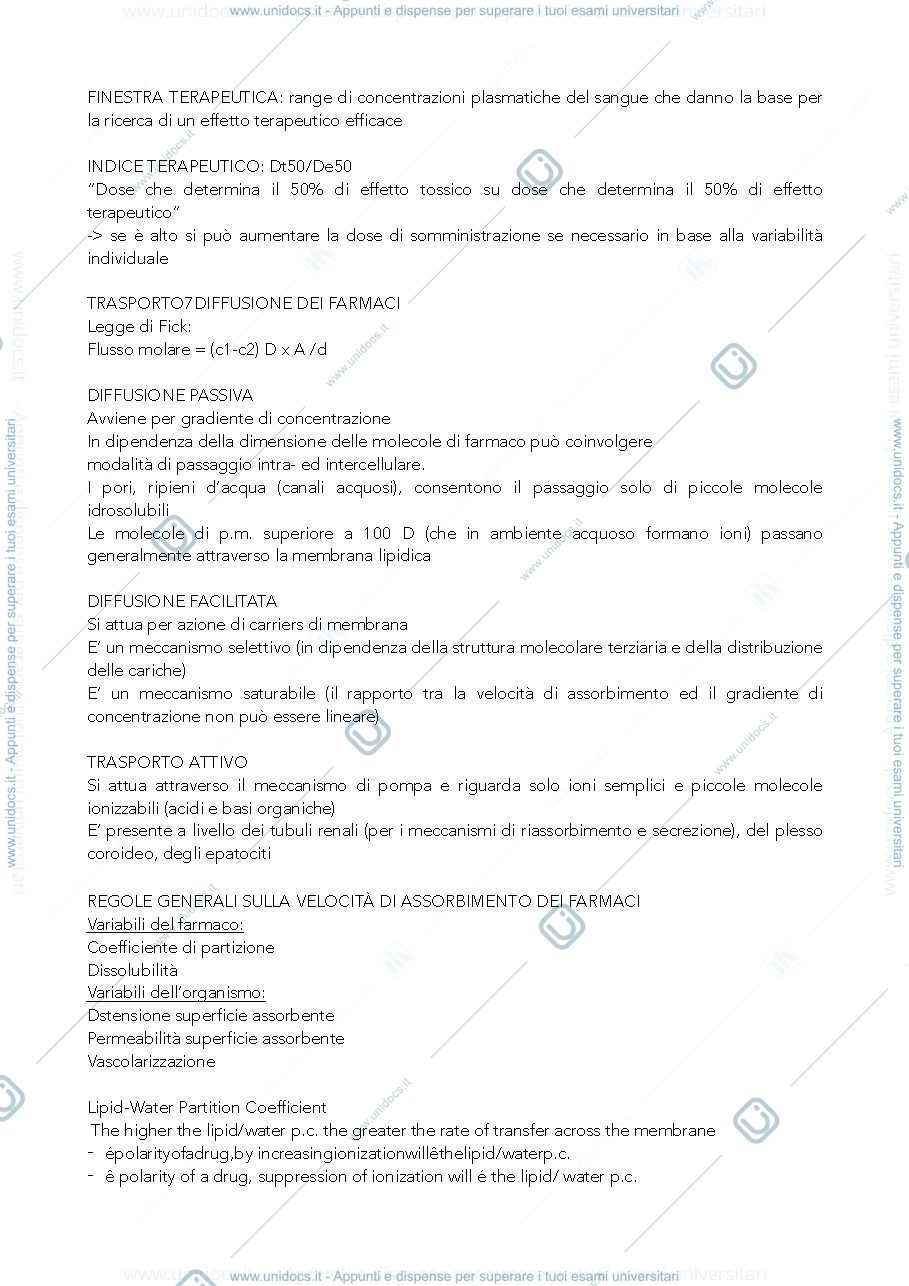 Anteprima pagina 2 — FARMACOLOGIA GENERALE 
