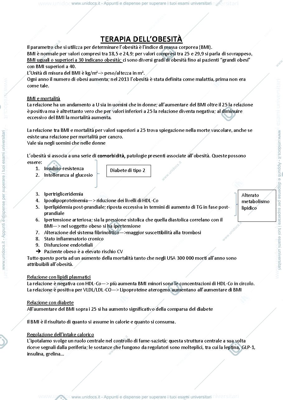 Anteprima pagina 1 — Terapia dell'obesità