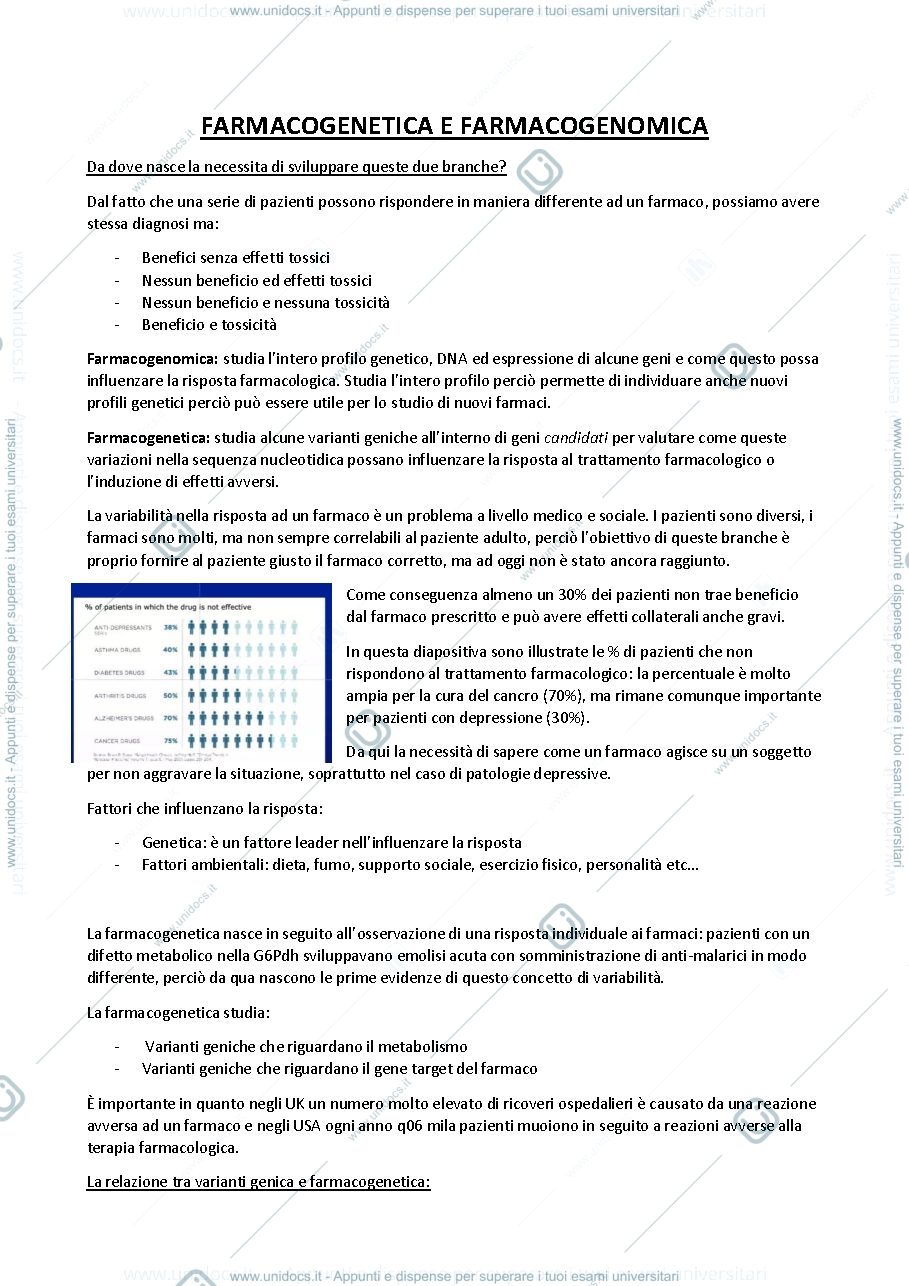 Anteprima pagina 1 — Farmacogenetica