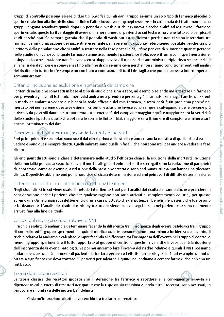 Anteprima pagina 2 — Risposte Farmacologia generale e farmacognosia 