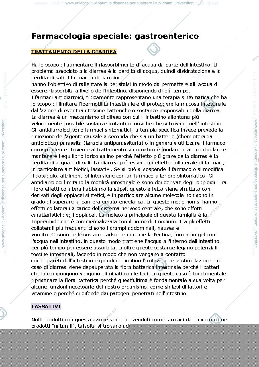 Anteprima pagina 1 — Apparato gastroenterico