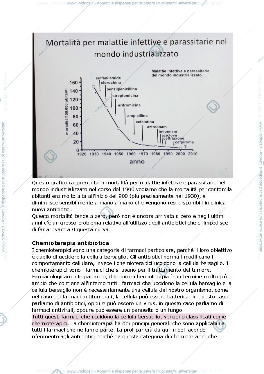 Anteprima pagina 2 — Farmacologia speciale, CHEMIOTERAPIA