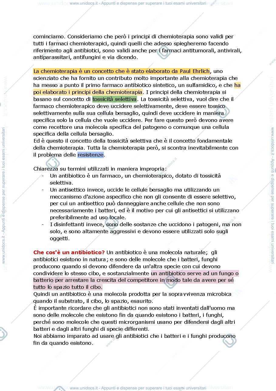 Anteprima pagina 3 — Farmacologia speciale, CHEMIOTERAPIA