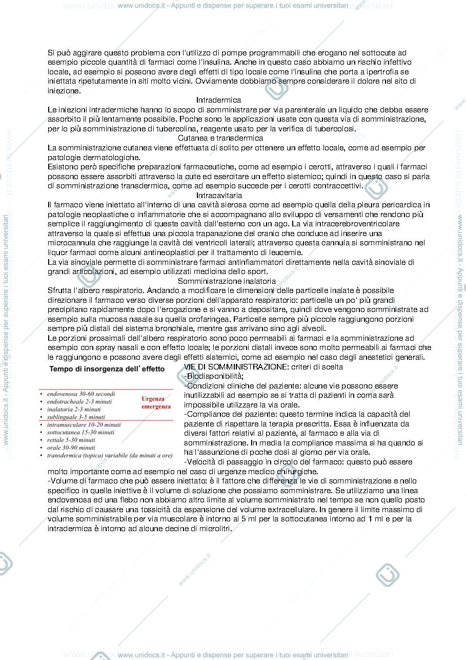 Anteprima pagina 3 — Farmacologia del primo anno di infermieristica 