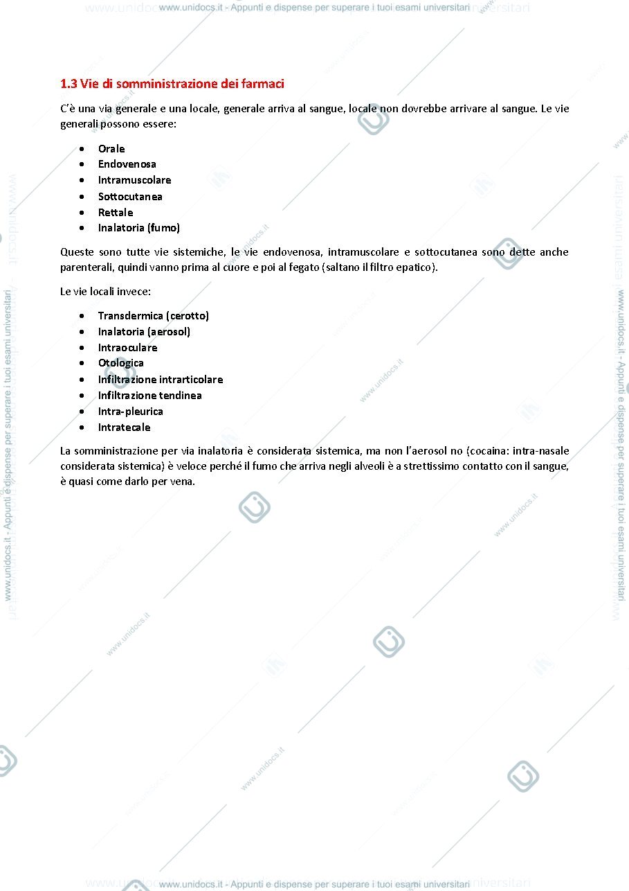 Anteprima pagina 3 — Appunti Farmacologia - Pellegrini