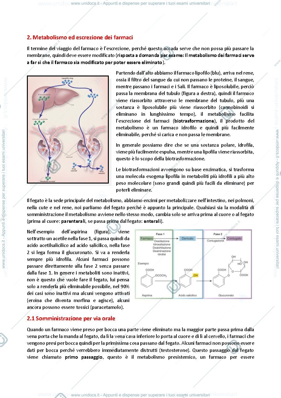 Anteprima pagina 4 — Appunti Farmacologia - Pellegrini