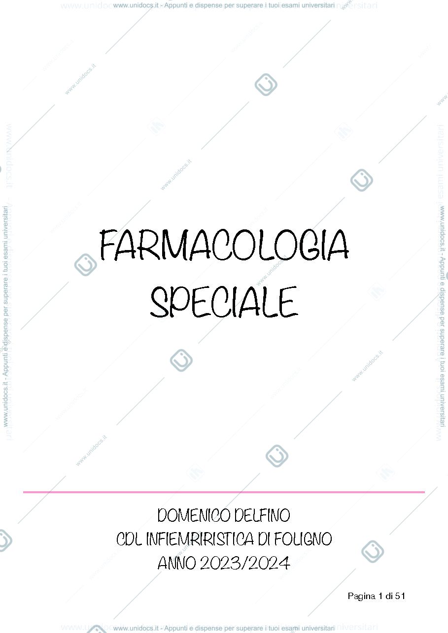 Anteprima pagina 1 — Farmacologia speciale