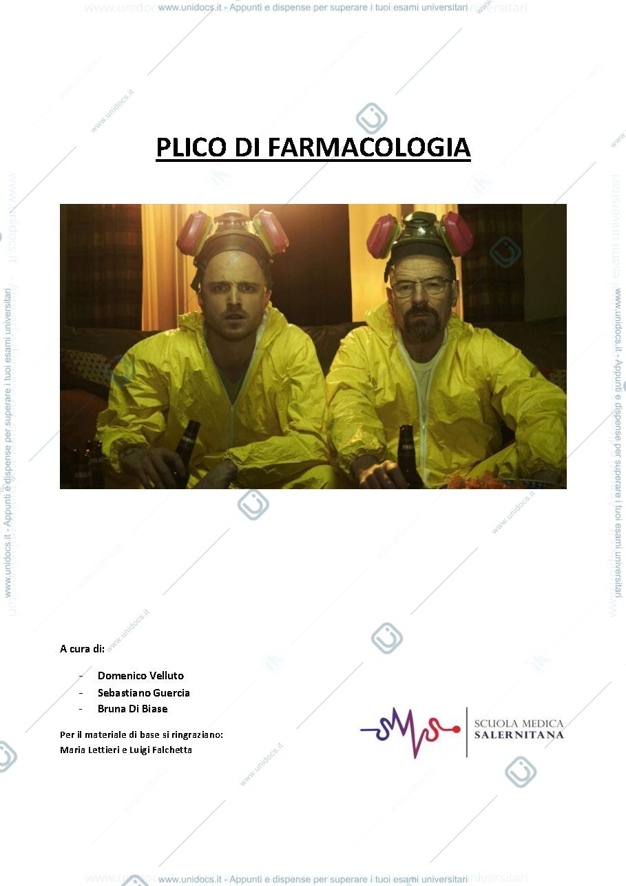 Anteprima pagina 1 — FARMACOLOGIA