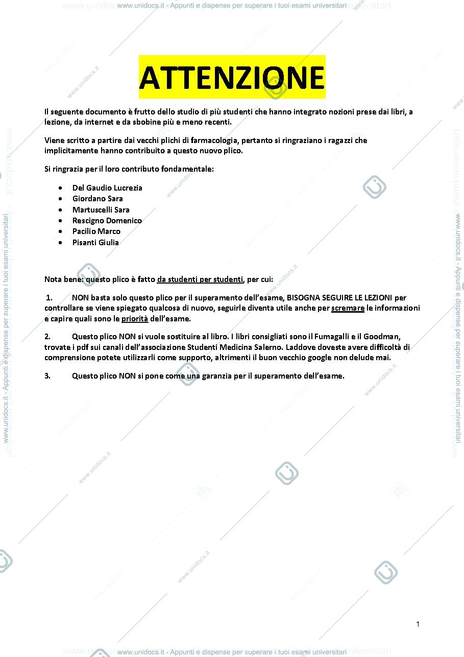 Anteprima pagina 2 — FARMACOLOGIA