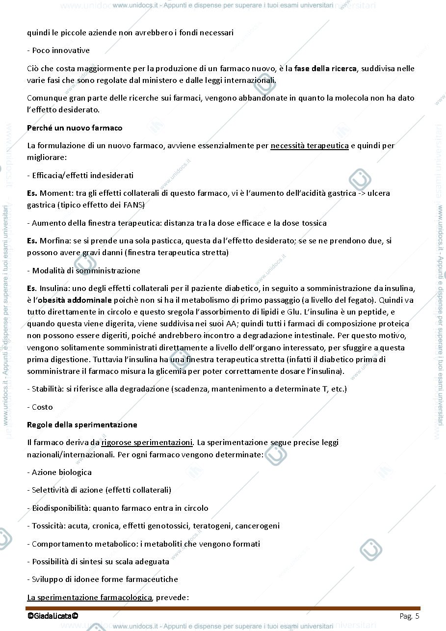 Anteprima pagina 5 — Farmacologia