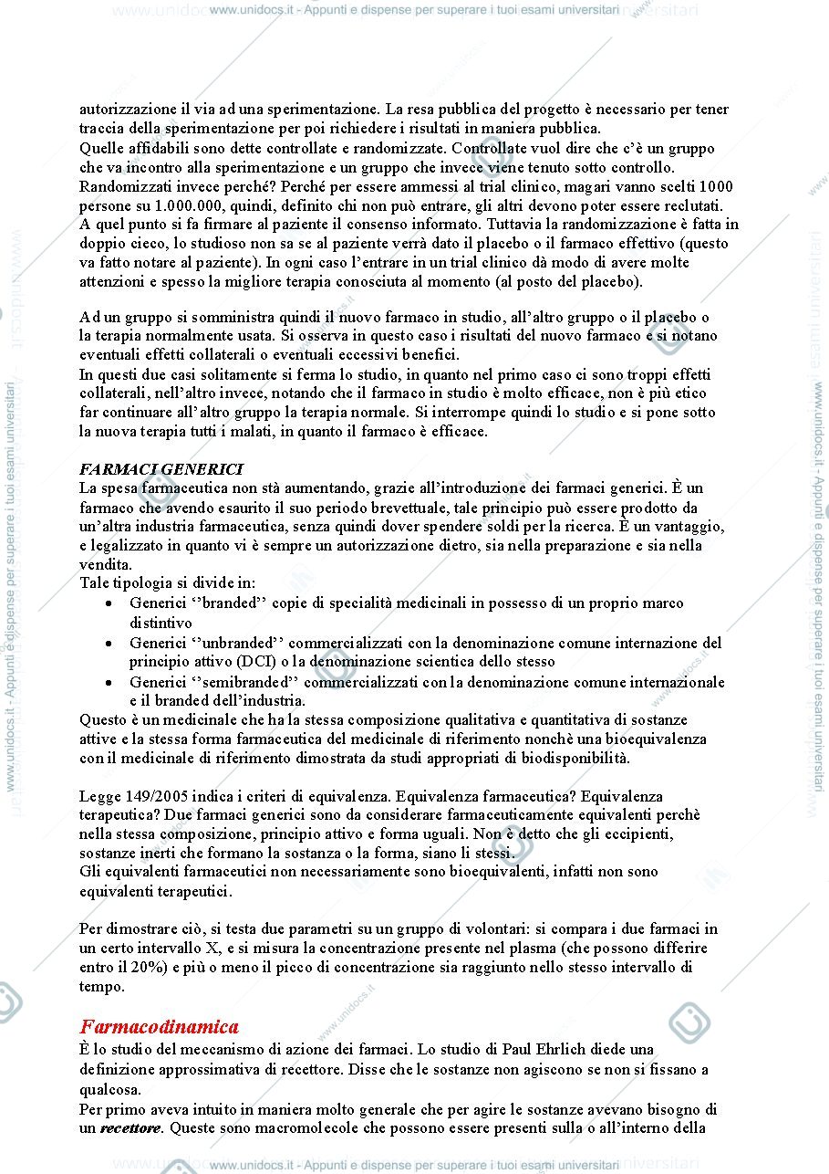 Anteprima pagina 3 — Farmacologia e Tossicologia