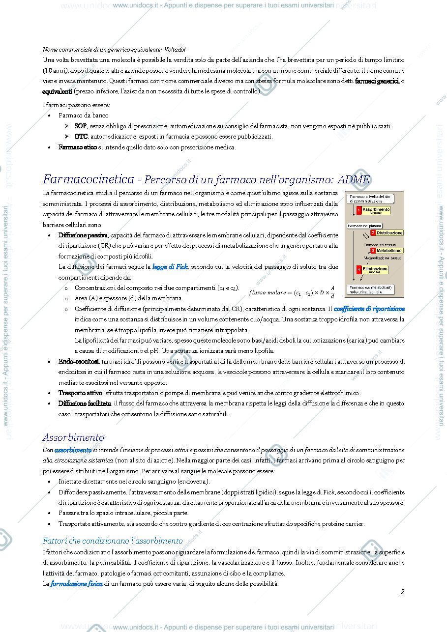 Anteprima pagina 3 — Appunti farmacologia