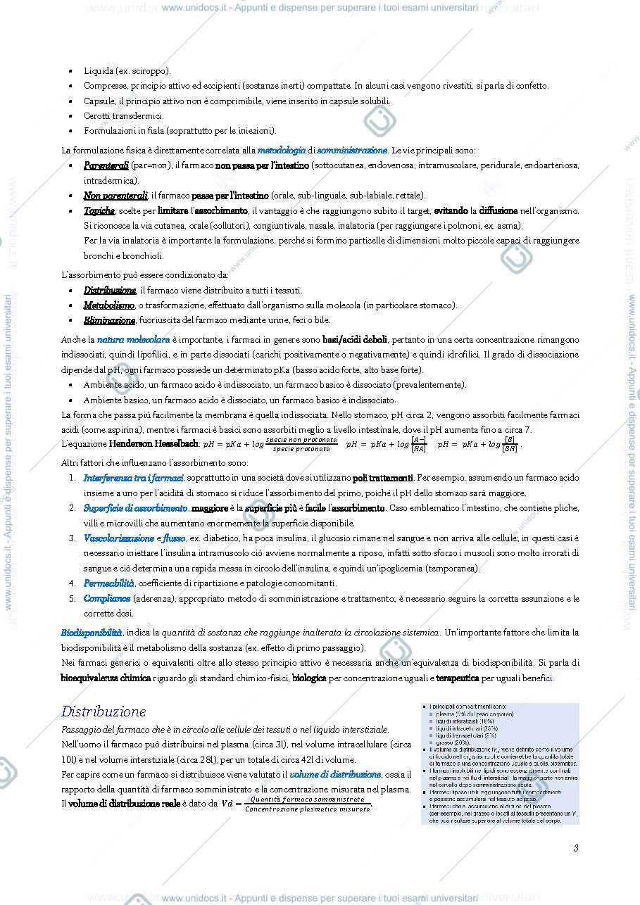 Anteprima pagina 4 — Appunti farmacologia