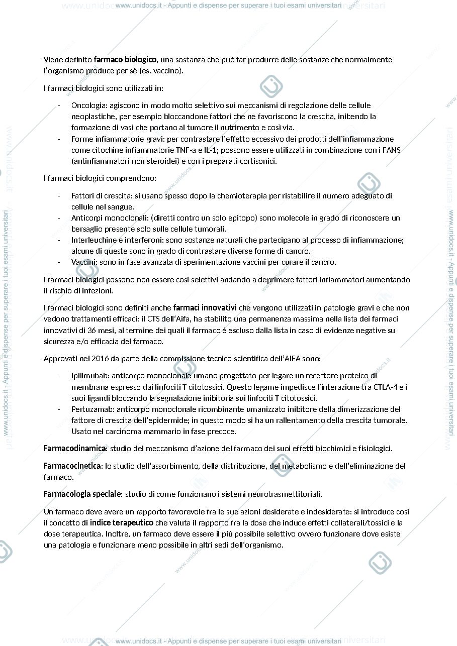 Anteprima pagina 4 — Farmacologia