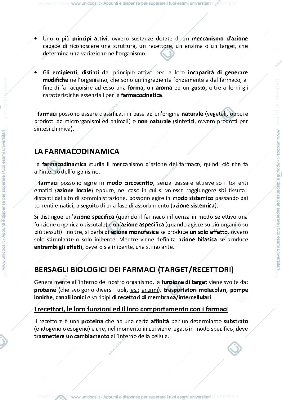 Anteprima pagina 2 — Lezioni di Farmacologia