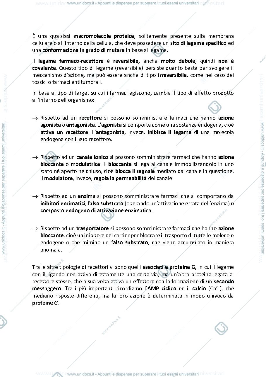 Anteprima pagina 3 — Lezioni di Farmacologia