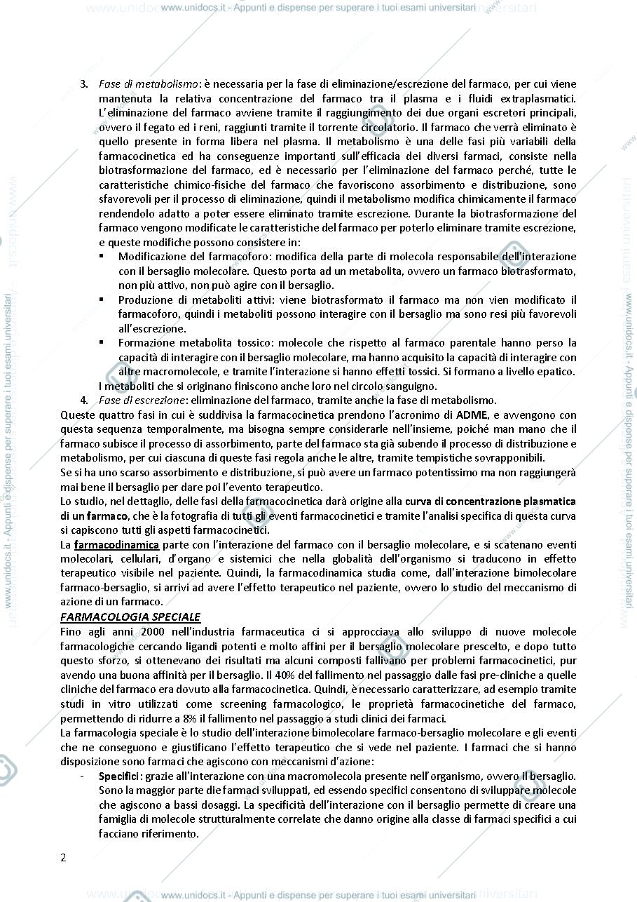Anteprima pagina 2 — Farmacologia 