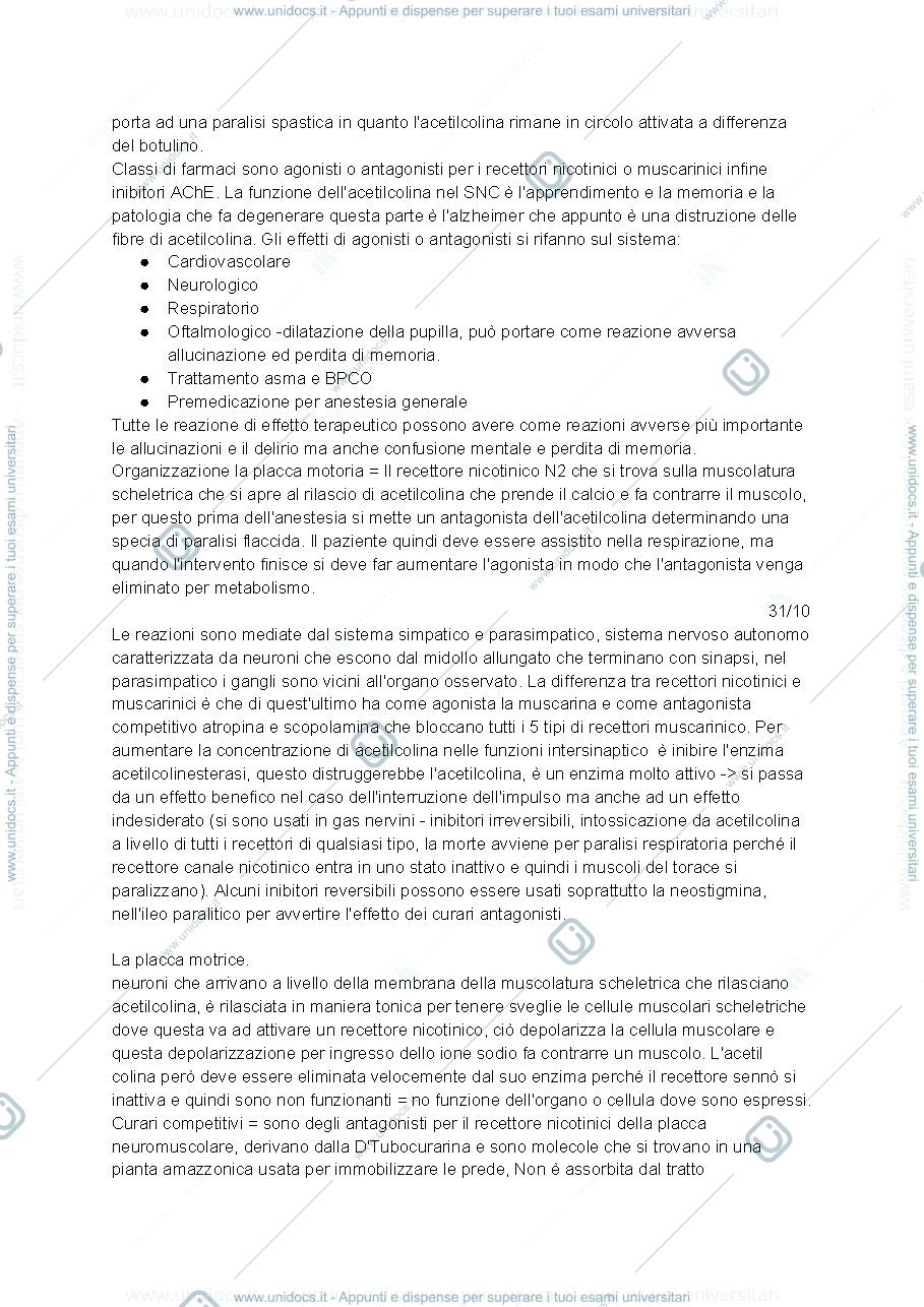 Anteprima pagina 2 — Farmacologia 
