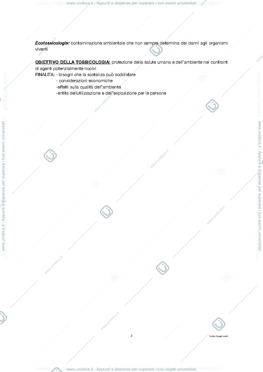 Anteprima pagina 3 — Appunti farmacovigilanza e tossicologia
