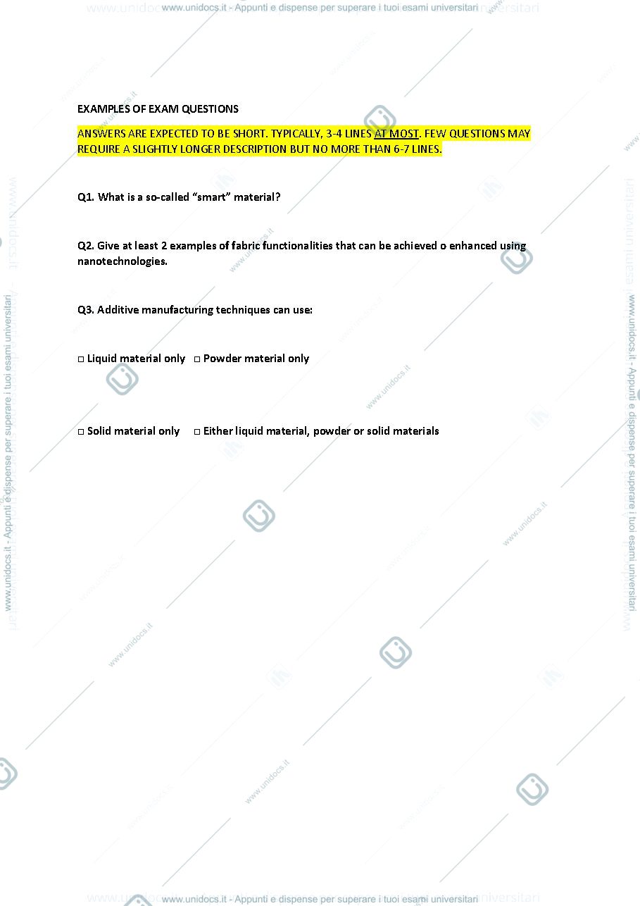 Anteprima pagina 1 — Fashion materials and technologies