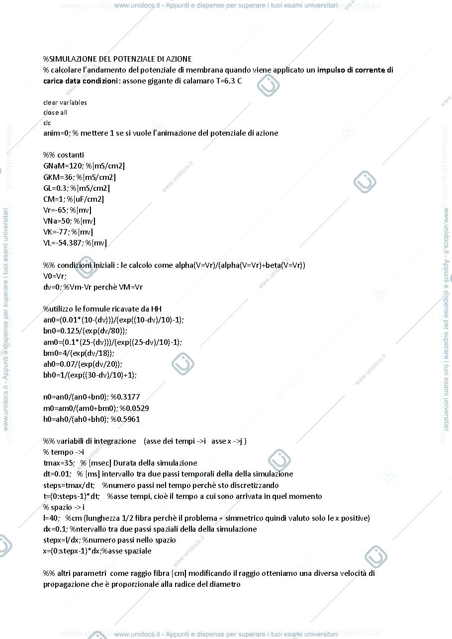 Anteprima pagina 1 — simulazioni matlab commentate