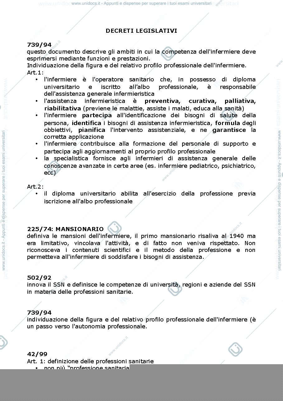 Anteprima pagina 1 — Decreti legislativi di filogenesi 