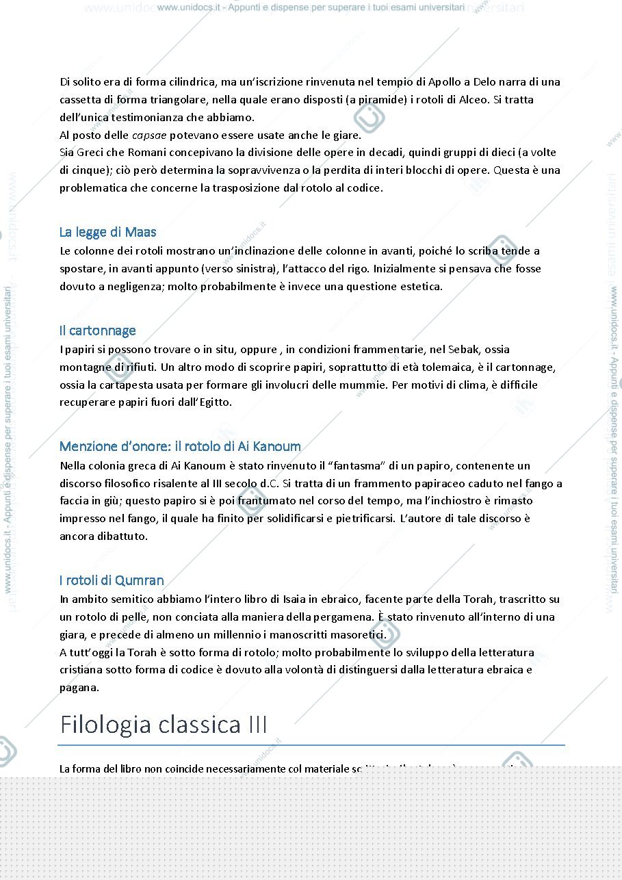 Anteprima pagina 4 — Appunti completi di filologia