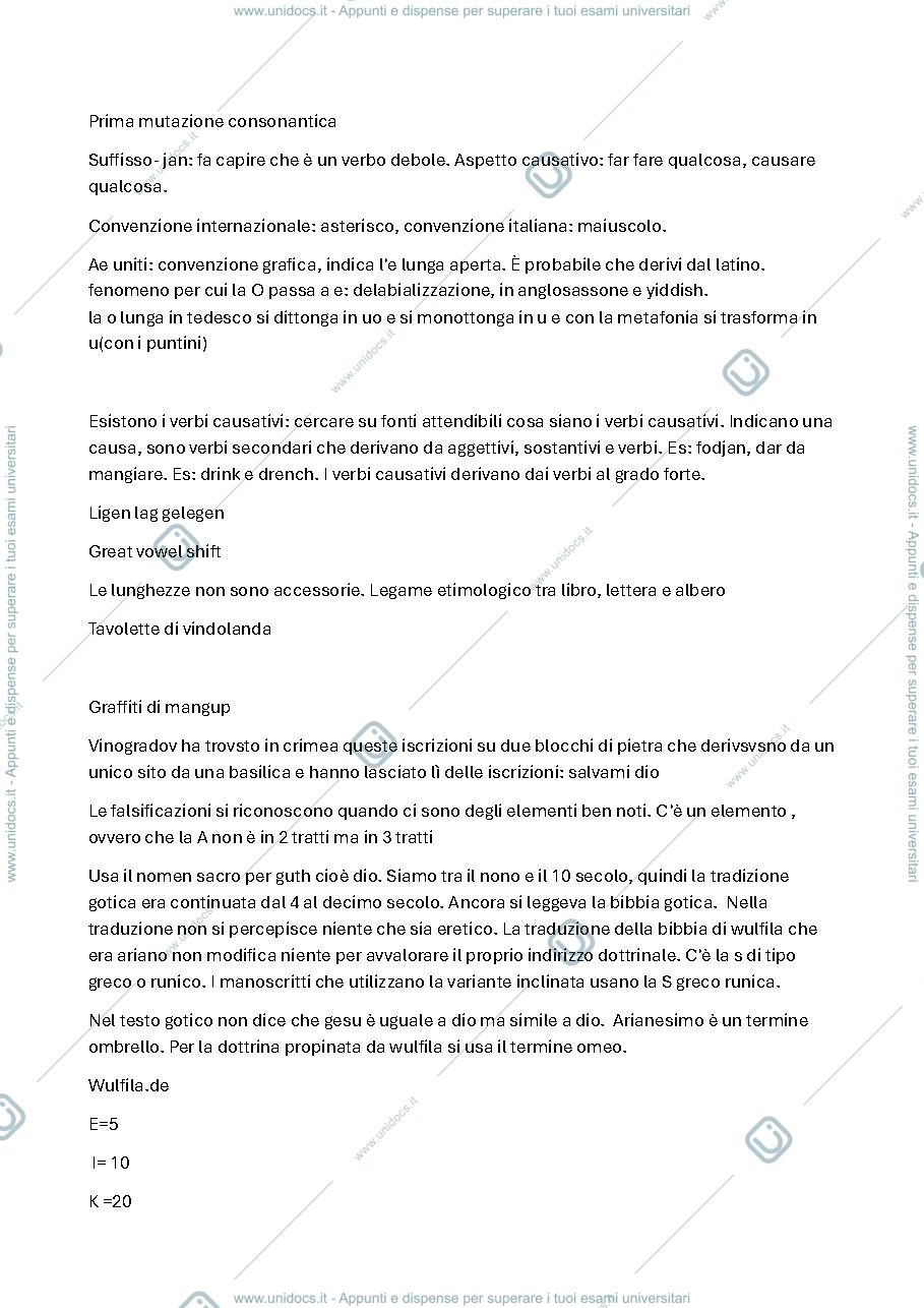 Anteprima pagina 1 — appunti filologia germanica falluomini