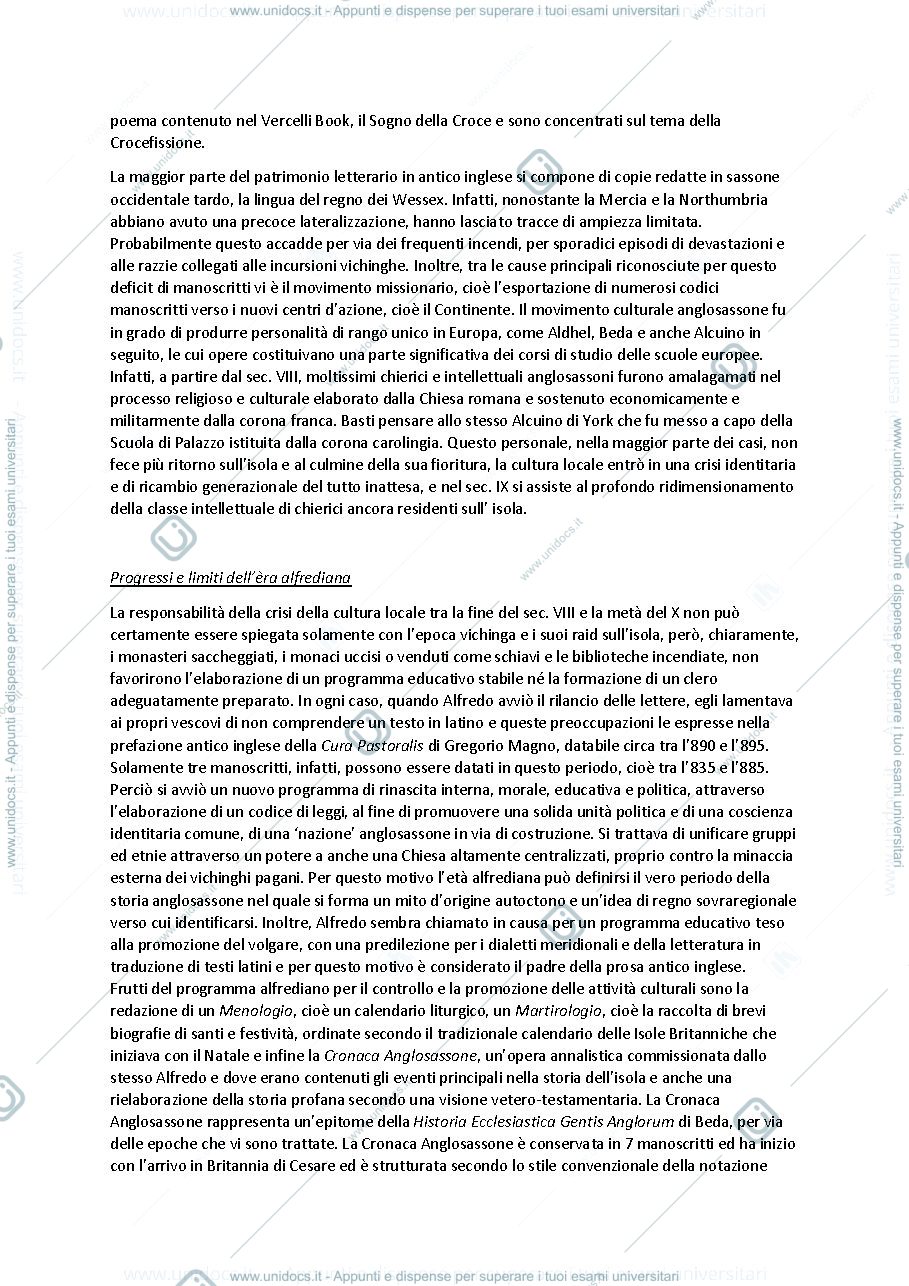 Anteprima pagina 2 — Riassunto Cap. 3 di "Medioevo volgare germanico"