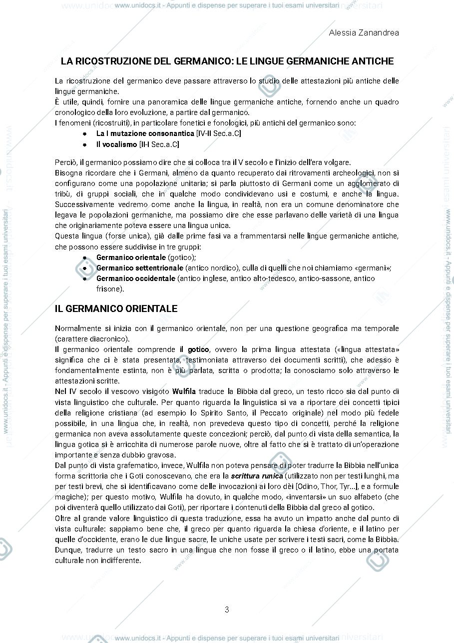 Anteprima pagina 3 — FILOLOGIA GERMANICA – LINGUISTICA