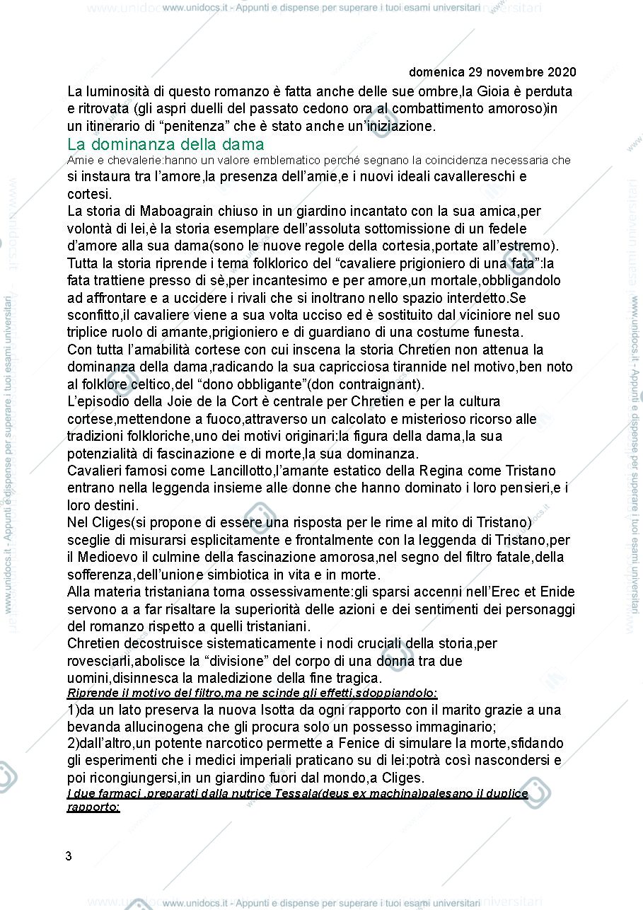 Anteprima pagina 3 — Letteratura francese medievale