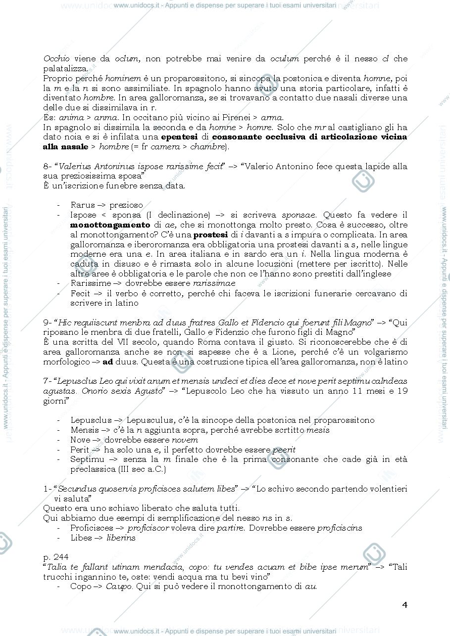Anteprima pagina 4 — Lingue romanze e analisi dei testi medievali