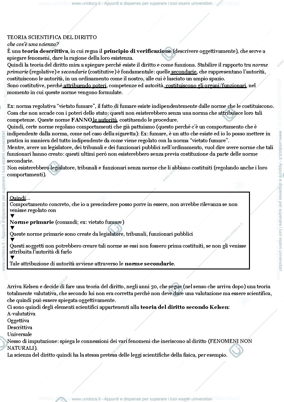 Anteprima pagina 1 — LA DOTTRINA PURA  DEL DIRITTO - HANS KELSEN 