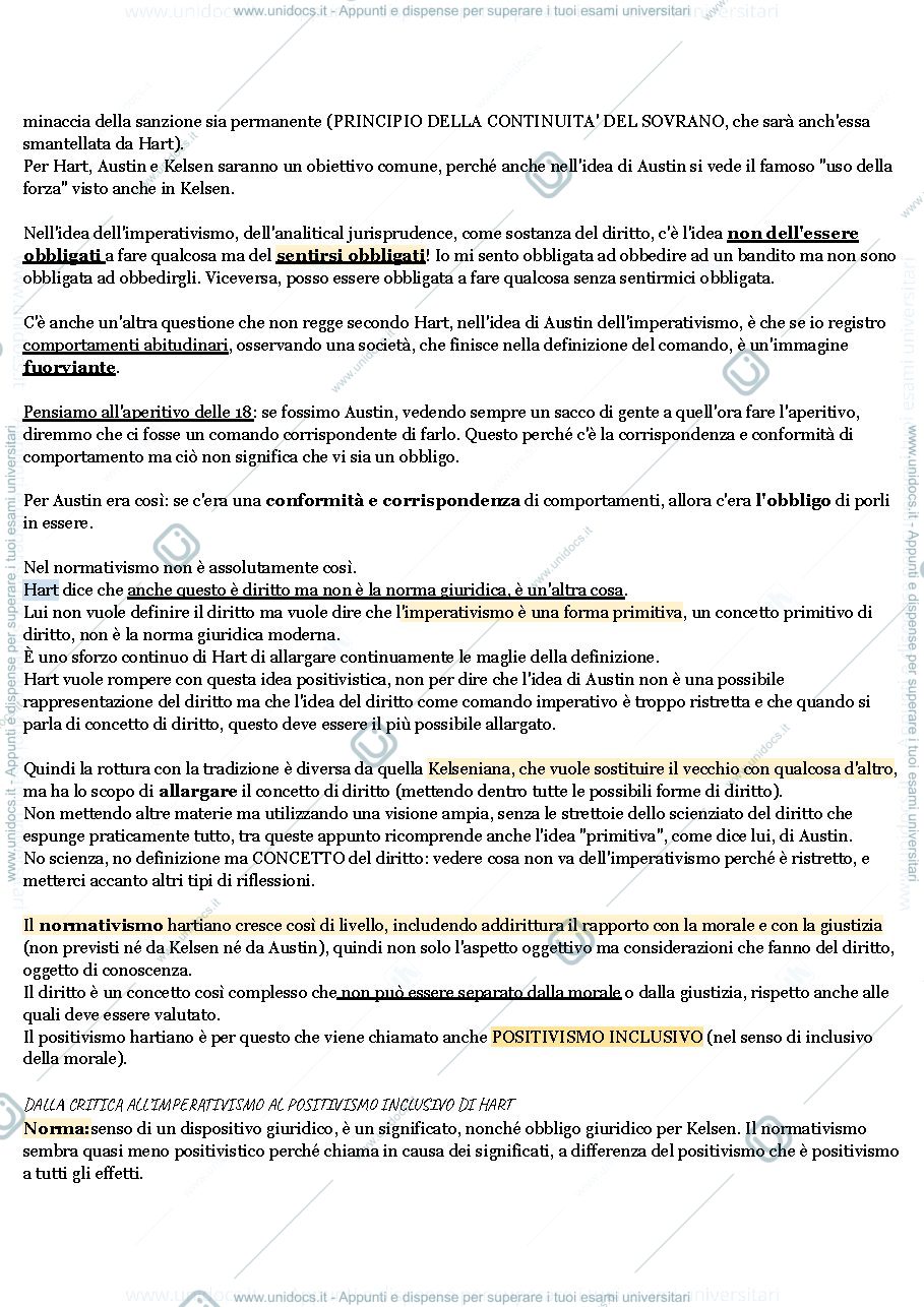 Anteprima pagina 3 — RIASSUNTO IL CONCETTO DEL DIRITTO DI HERBET HART 