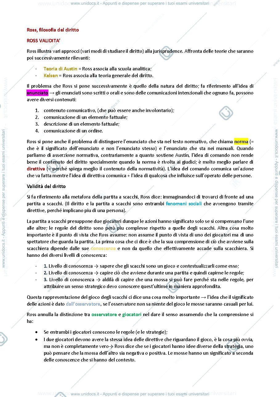 Anteprima pagina 1 — Filosofia del Diritto