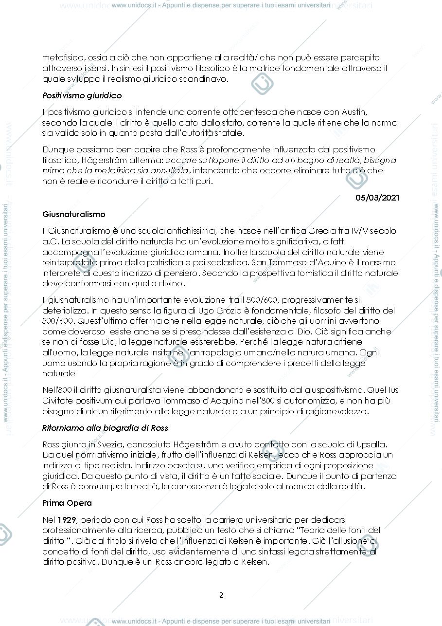 Anteprima pagina 2 — Filosofia del Diritto Ross