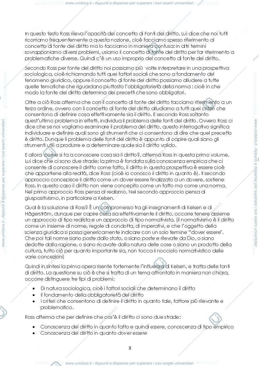 Anteprima pagina 3 — Filosofia del Diritto Ross