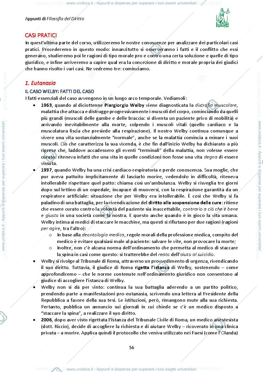 Anteprima pagina 1 — filosofia del diritti II parte
