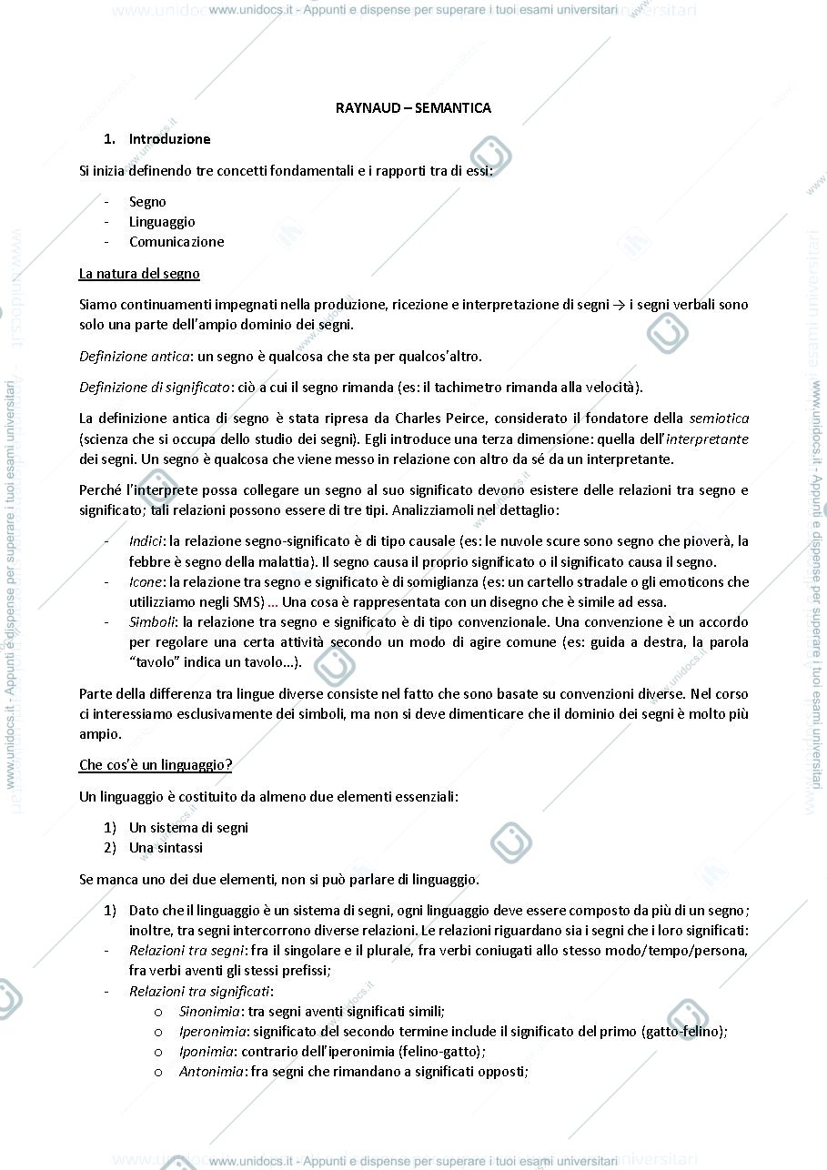 Anteprima pagina 1 — Filosofia del linguaggio - Frigerio
