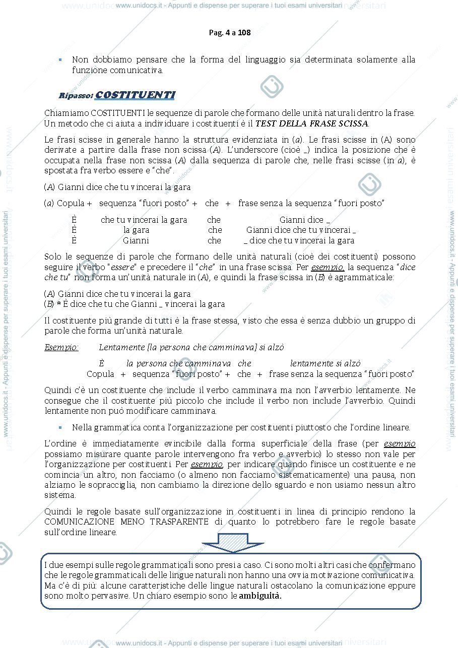 Anteprima pagina 4 — Filosofia del linguaggio-secondo modulo