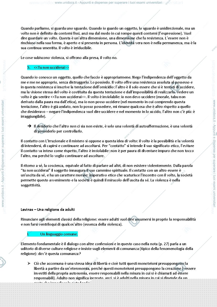 Anteprima pagina 2 — Etica e Spirito / Una religione per Adulti - Levinas 